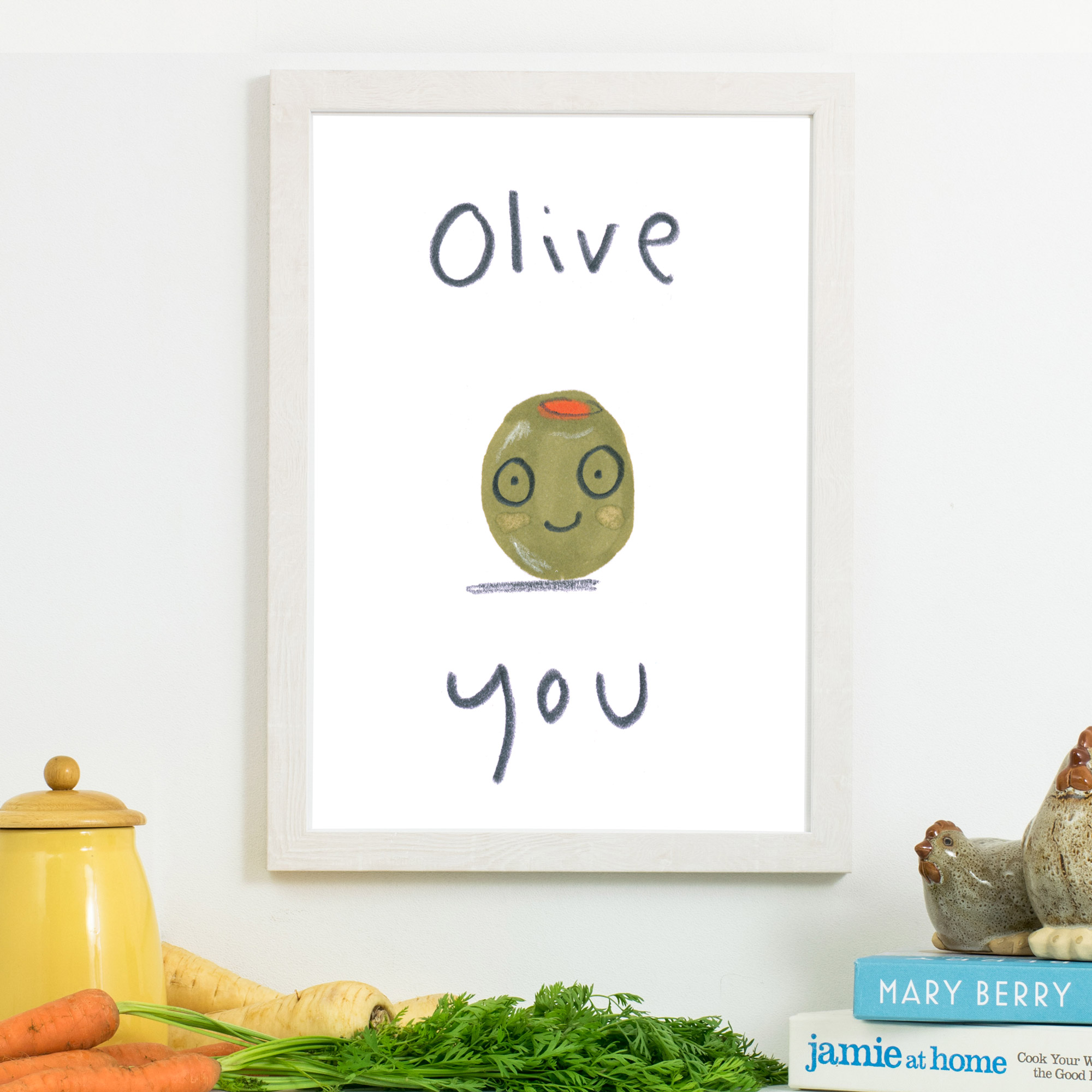 Olive You Print Jo Clark Design